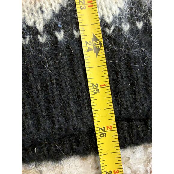ASOS Beige Turtleneck Fair Isle Icelandic Mohair Blend Sweater Women’s Sz Small - Picture 10 of 10